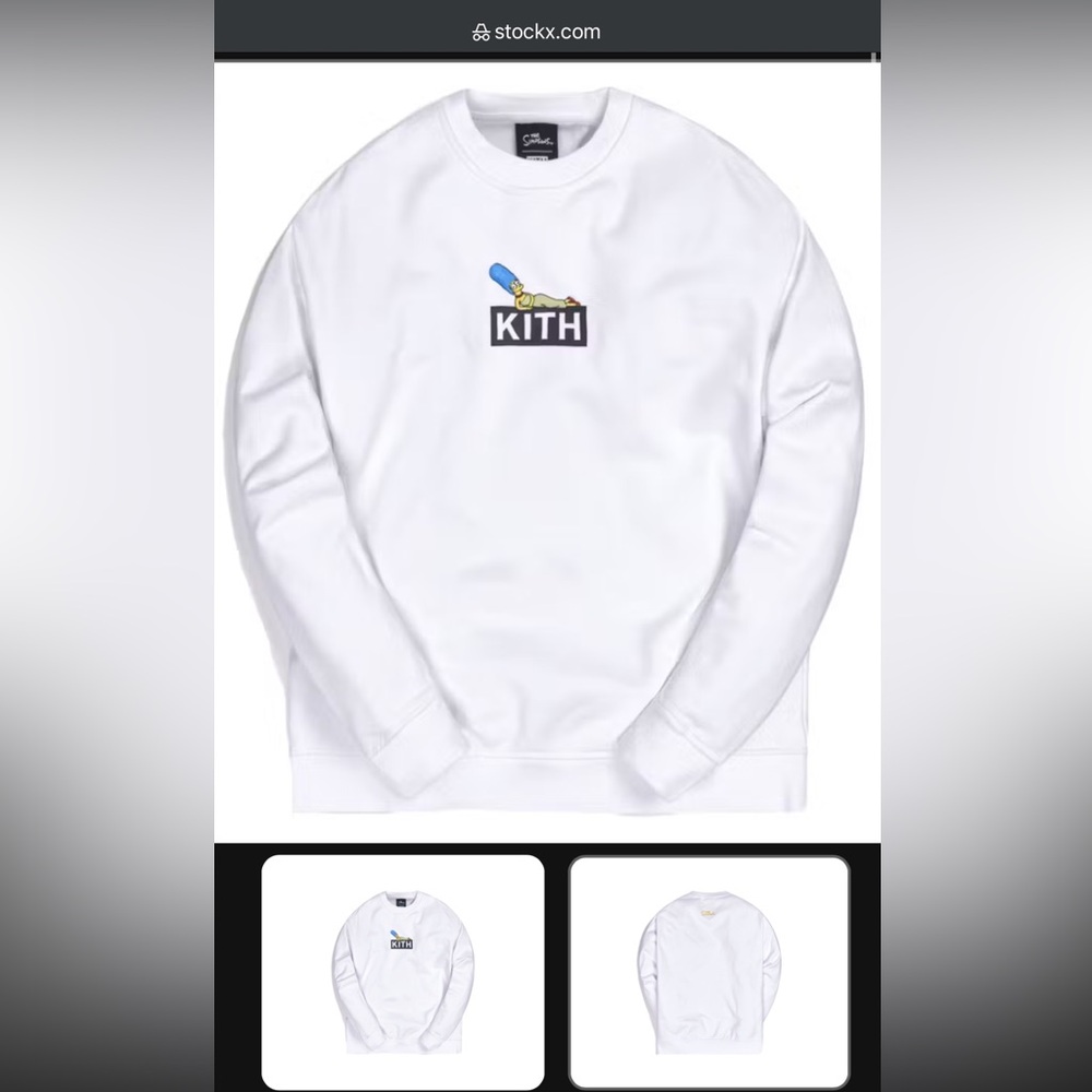 Kith x The Simpsons Marge Box Logo Crewneck